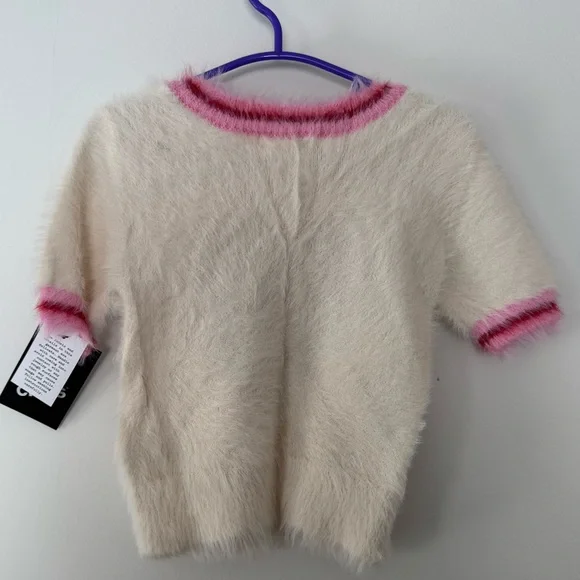 Girl’s Medium (8) Art Class Short Sleeve Heart Sweater - Picture 5 of 5